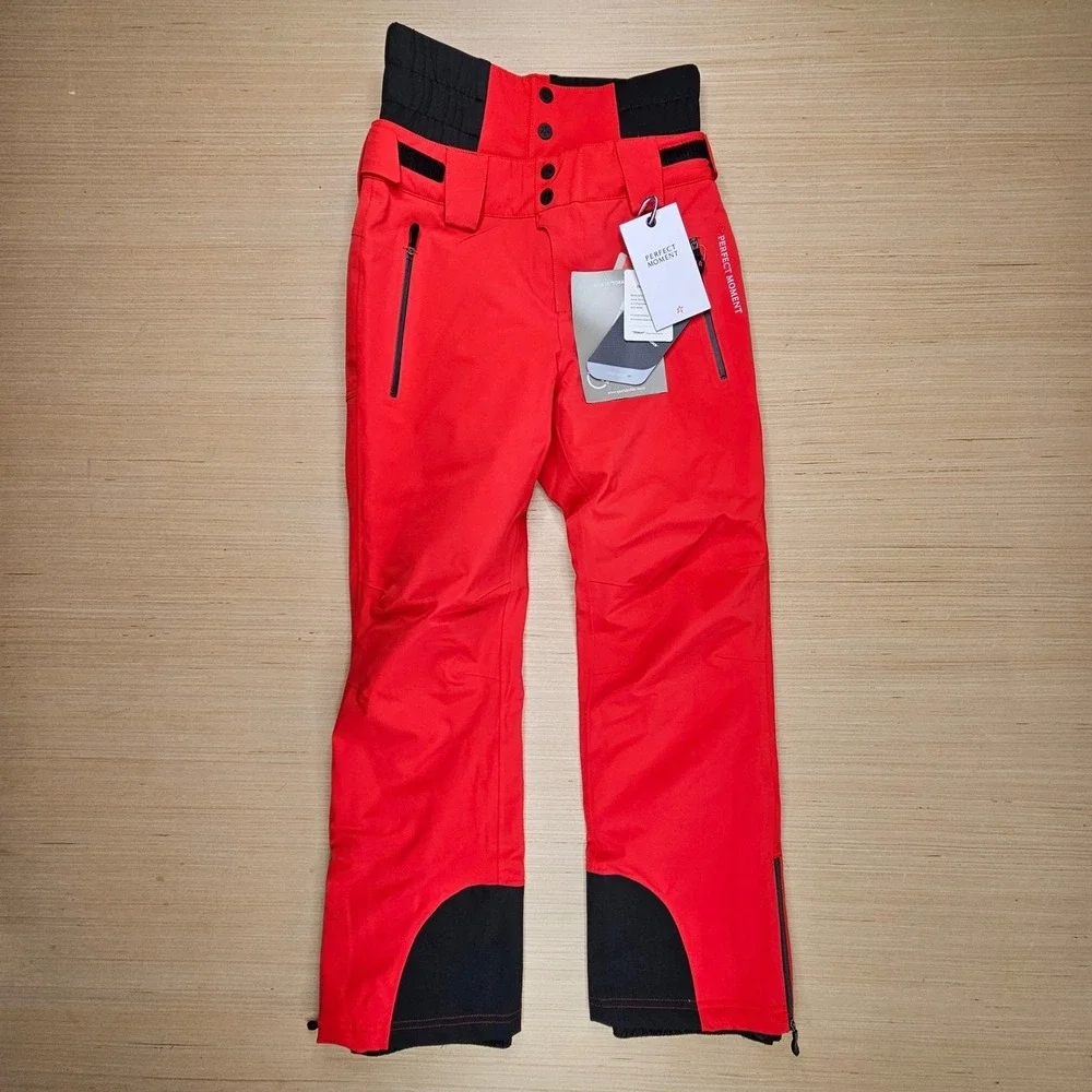 Perfect Moment Chamonix Pant Kids Y10 Red Ski Snowboard RECCO Waterproof NEW